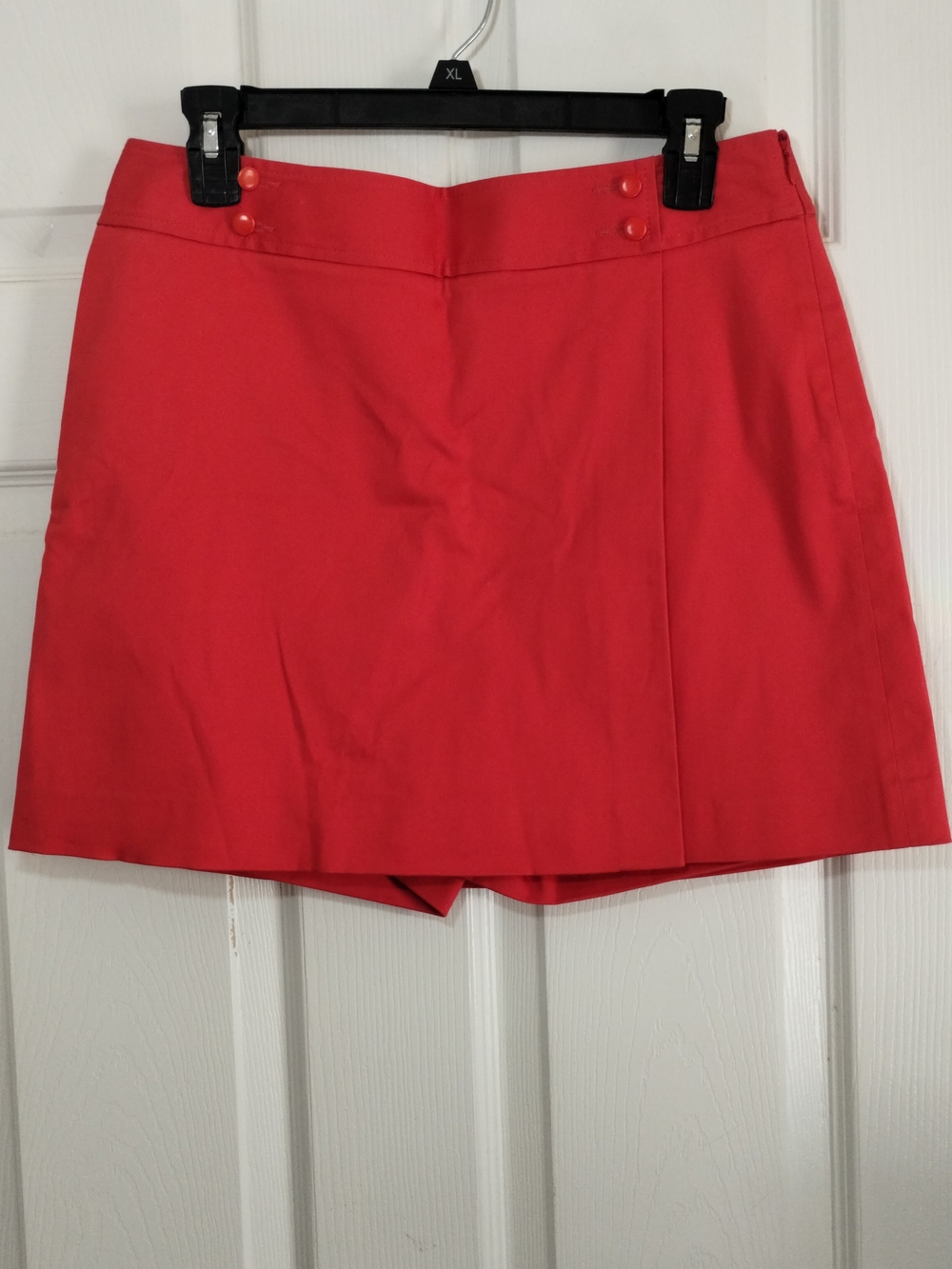 Ann Taylor Coral-Red Women’s Skort with Button Accents
